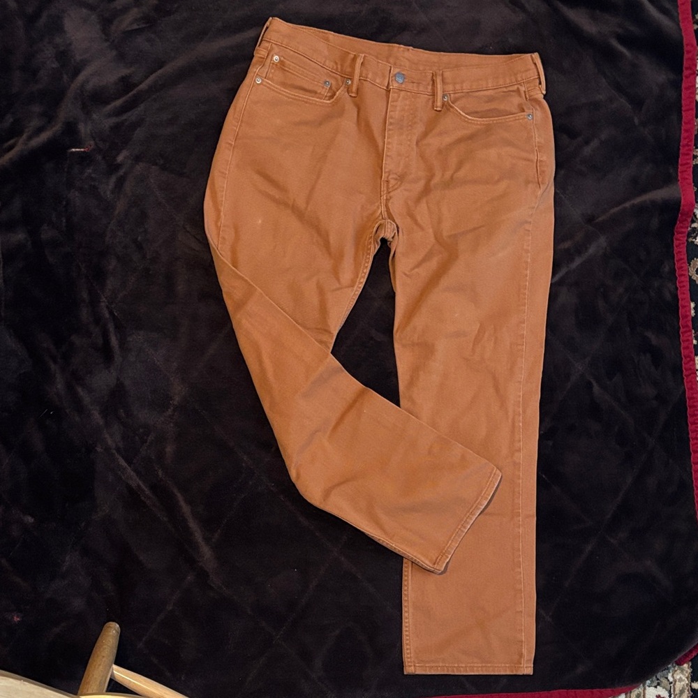 Levi's 514 Tan/Brown Denim Jeans 36x32